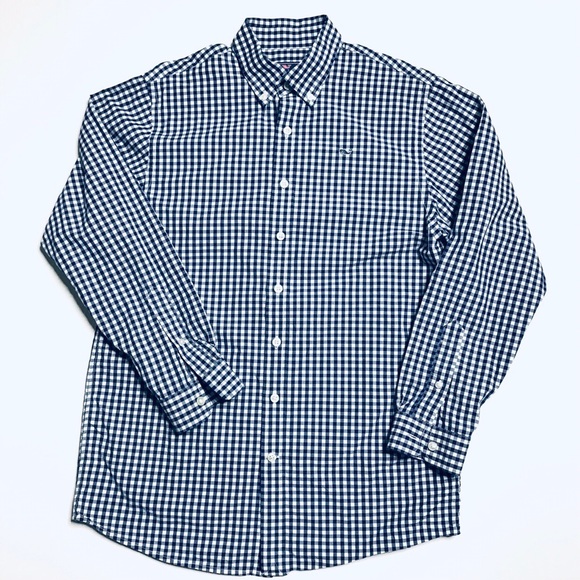 Vineyard Vines Other - Vineyard Vines L Gingham Button Down Whale Shirt